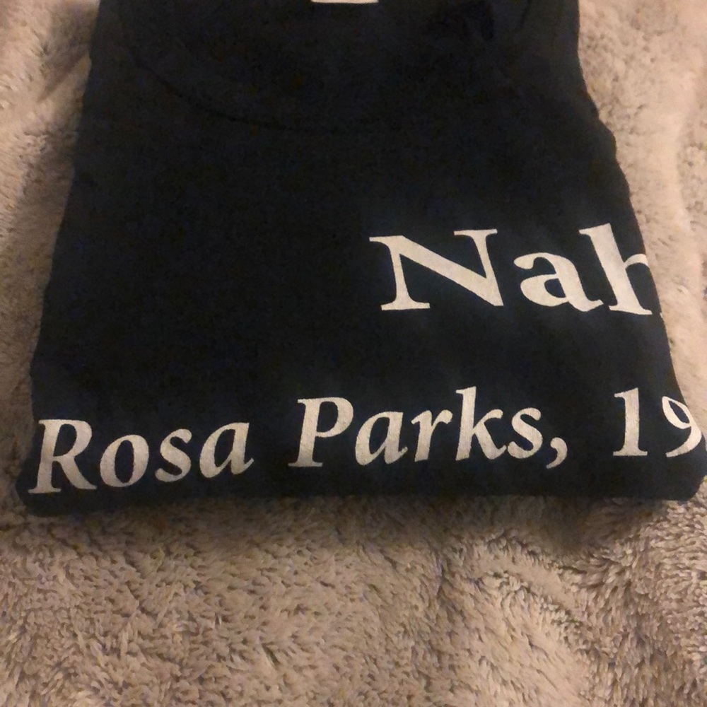 Black Nah . -Rosa Parks ,1955 Black T-SHIRT *NWT* - Picture 6 of 6